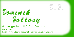 dominik hollosy business card