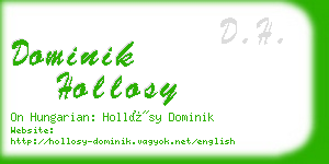 dominik hollosy business card